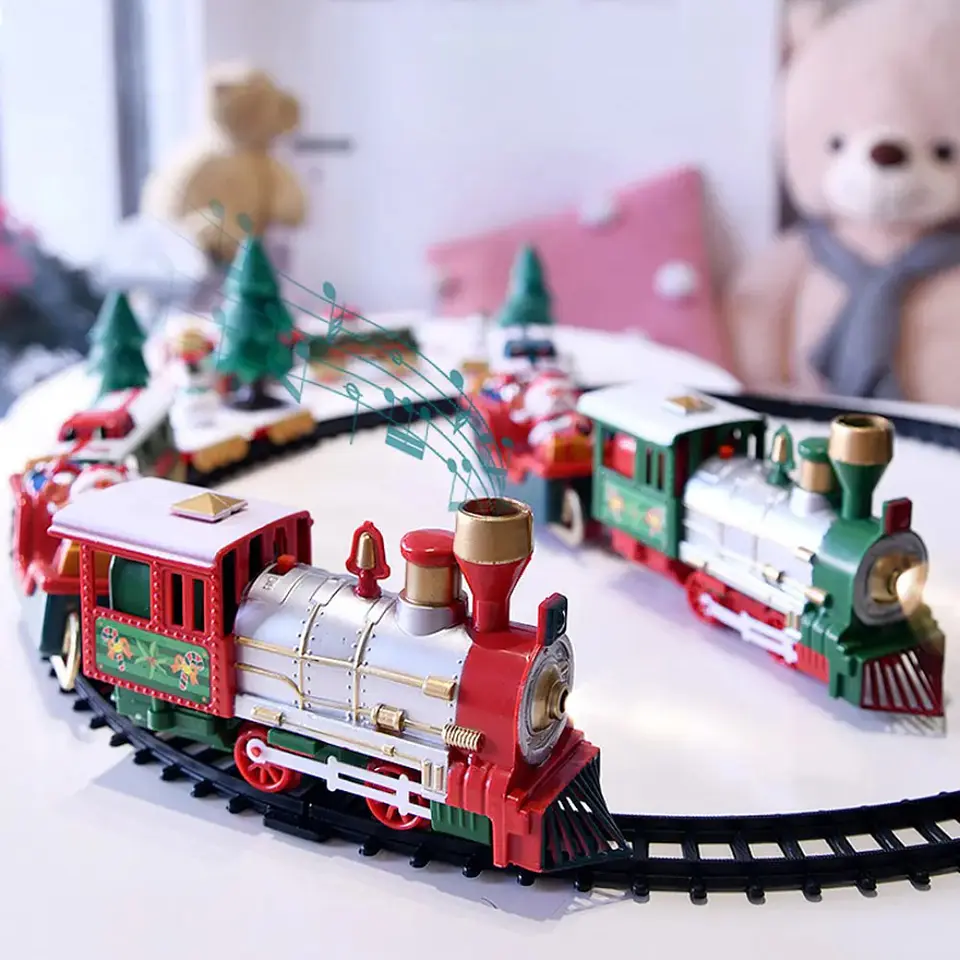 Tren de Navidad Musical con Maleta – 20 Piezas Decorativas 4