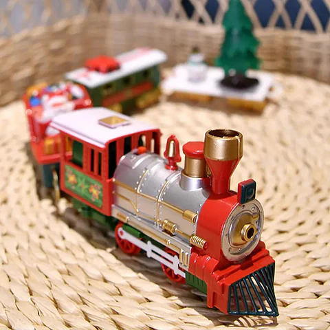Tren de Navidad Musical con Maleta – 20 Piezas Decorativas