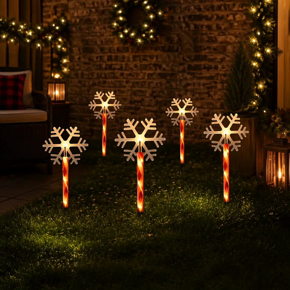 Estacas Solares Navideñas Diseños  2