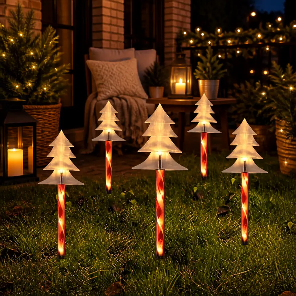 Estacas Solares Navideñas Diseños  1