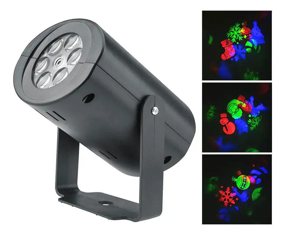 Proyector Luces Navideñas LED con Diseños Intercambiables – Interior y Exterior 4