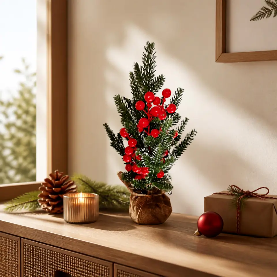 Mini Árbol de Navidad 34 cm con Luz Hada 1