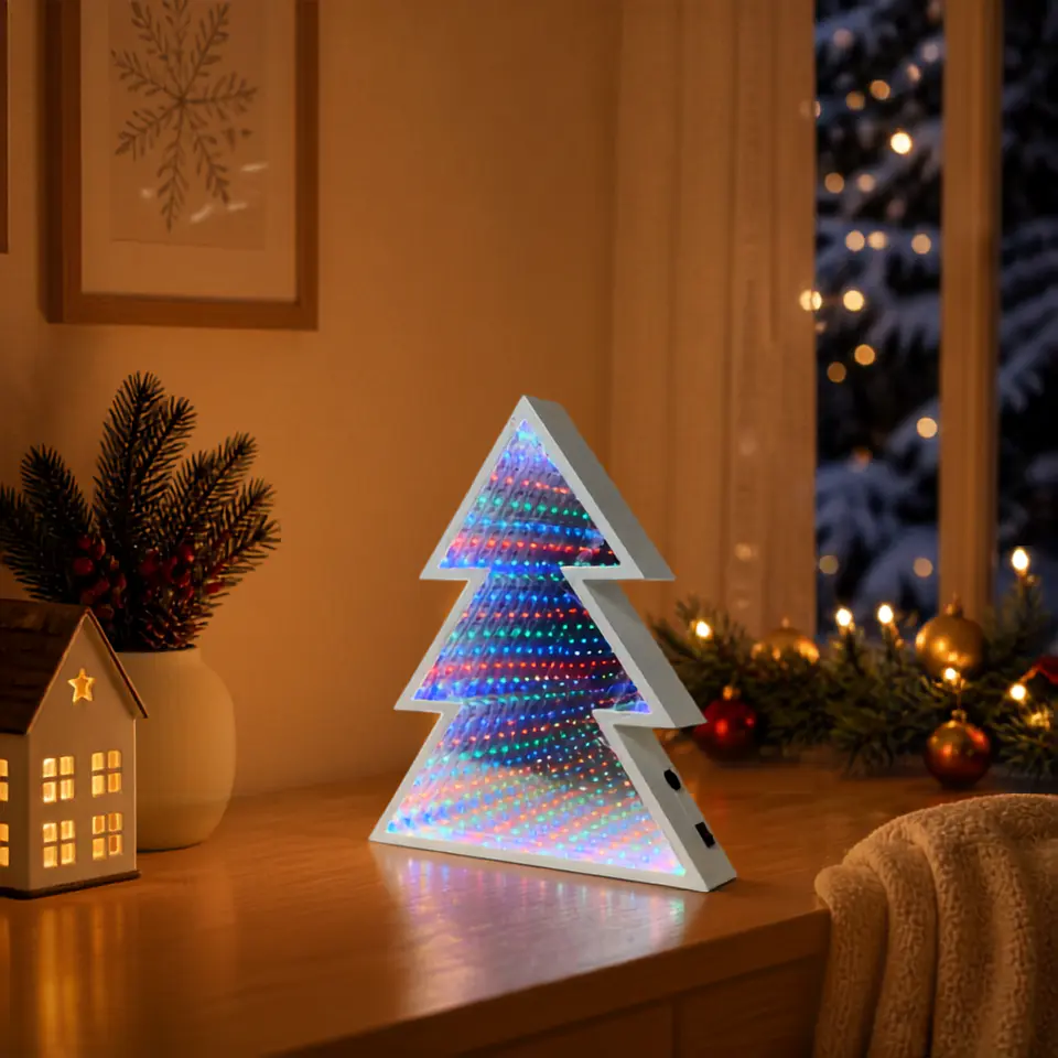 Pino LED Navideño 30 cm – Luces con Pilas o USB 4