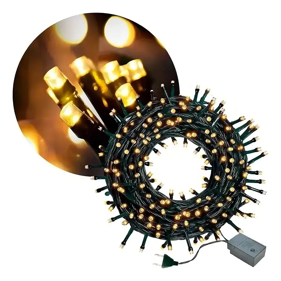 100 Luces LED Navideñas Corriente Eléctrica 3