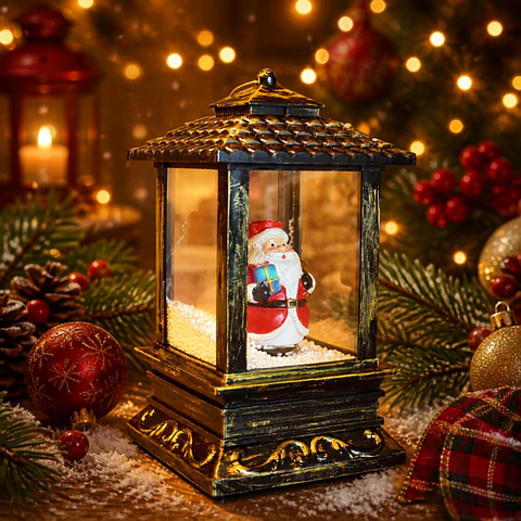 Farol Vintage Musical LED Viejo Pascuero 15x31 cm