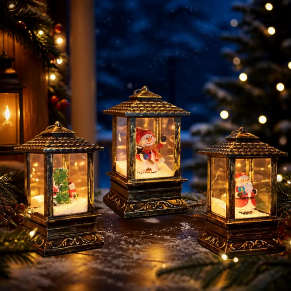 Farol Vintage Musical LED Viejo Pascuero 15x31 cm 1