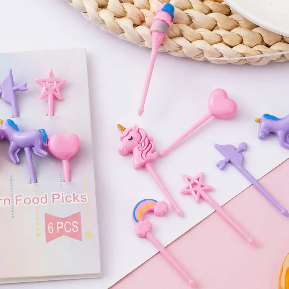 Set Pinchos Kawaii Unicornio 1