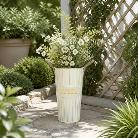 Balde Decorativo de Metal Garden 25 cm