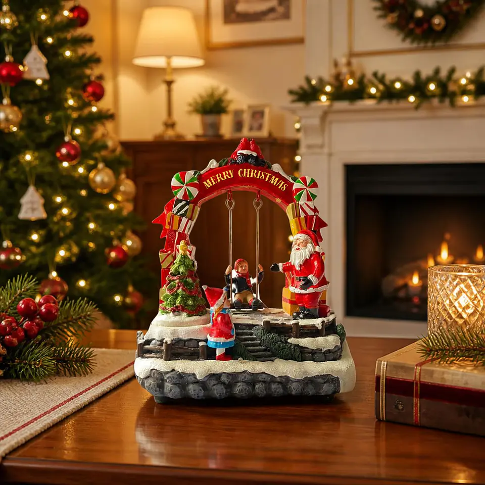 Adorno Musical Navideño con Luz LED 1