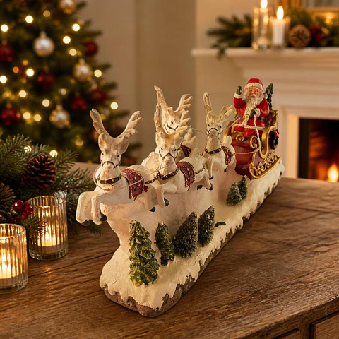 Trineo Musical Navideño con Luz LED