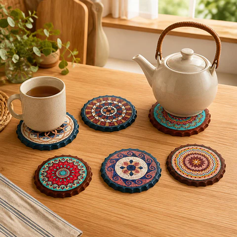 Posavasos Cerámica 6 Diseños