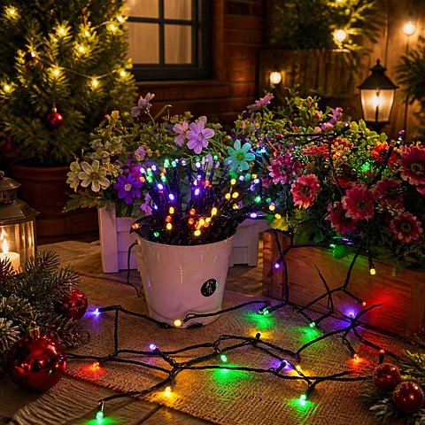 Guirnalda Solar 100 Luces LED Multicolor