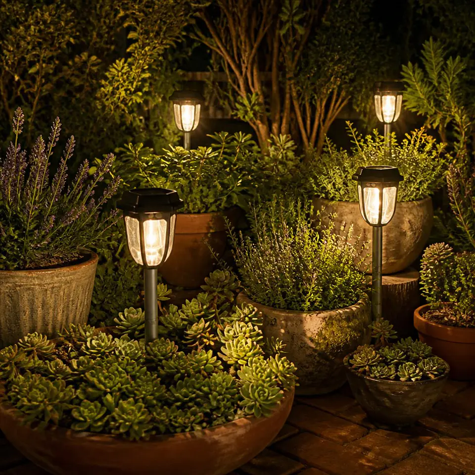 Farol Solar Estaca para Jardín con Sensor de Movimiento 3