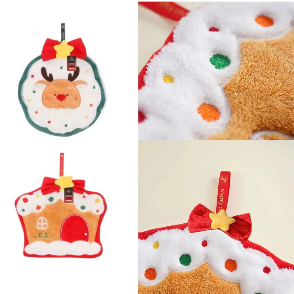 Toalla de Mano Navideña para Colgar – Pascuero, Reno, Mono de Nieve y Más 7
