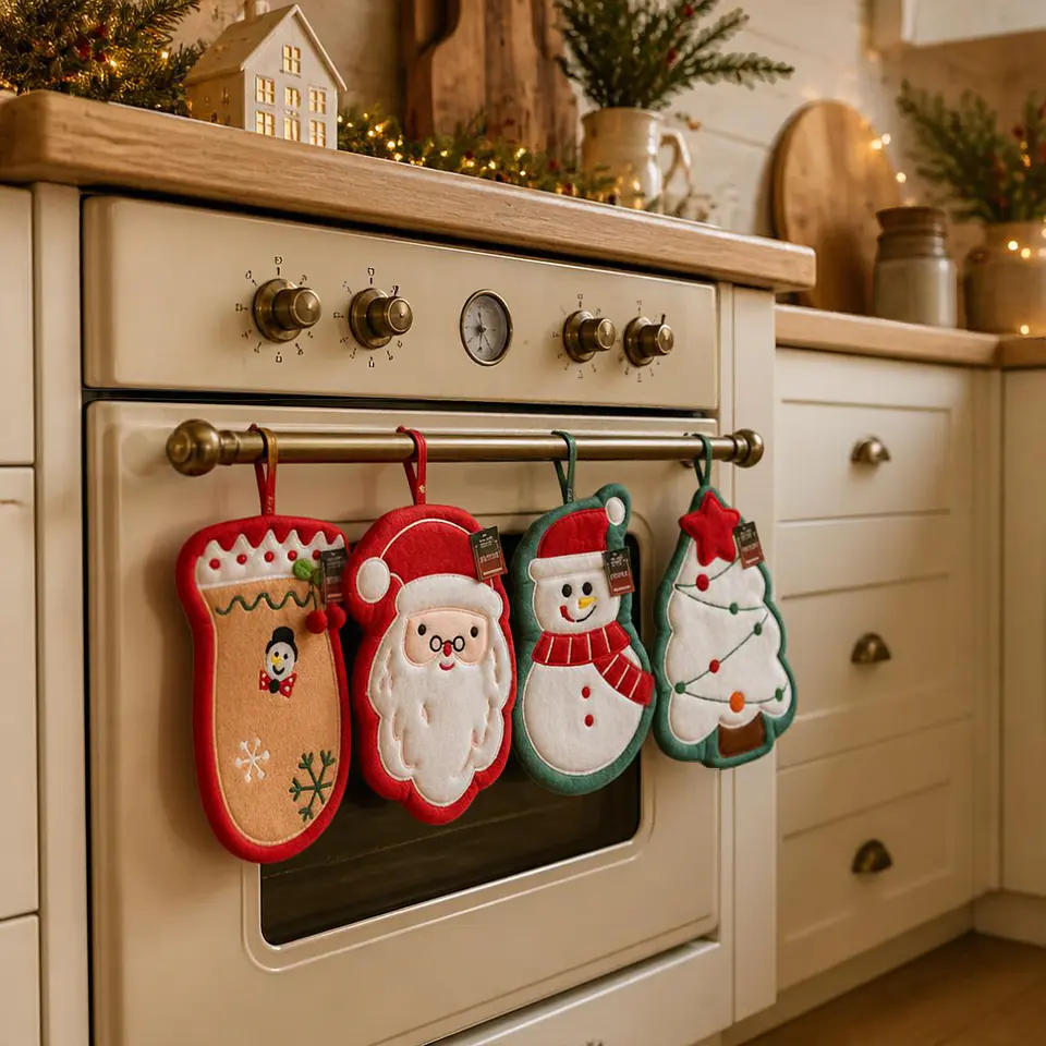 Toalla de Mano Navideña para Colgar – Pascuero, Reno, Mono de Nieve y Más 1