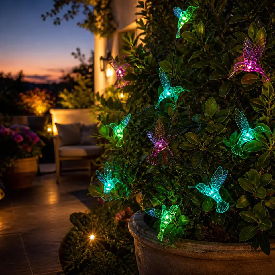 Guirnalda Solar Colibríes LED 5 Metros 2