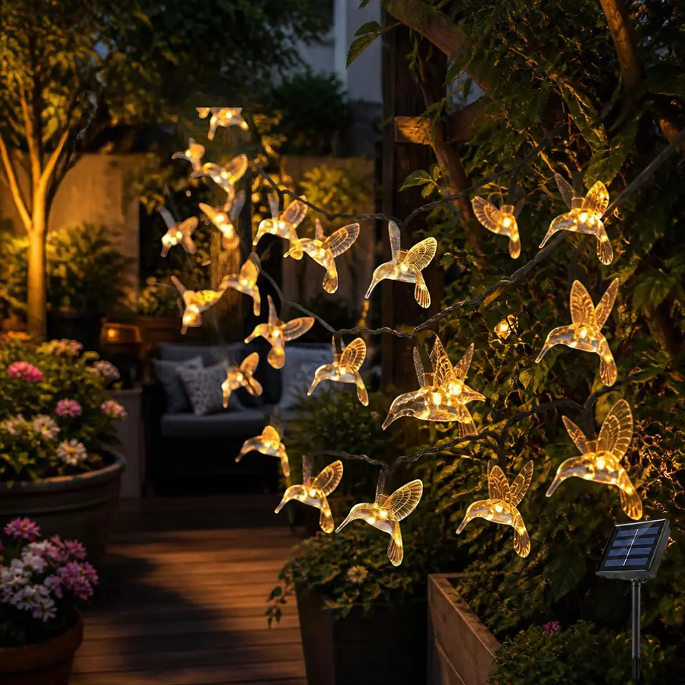 Guirnalda Solar Colibríes LED 5 Metros 1