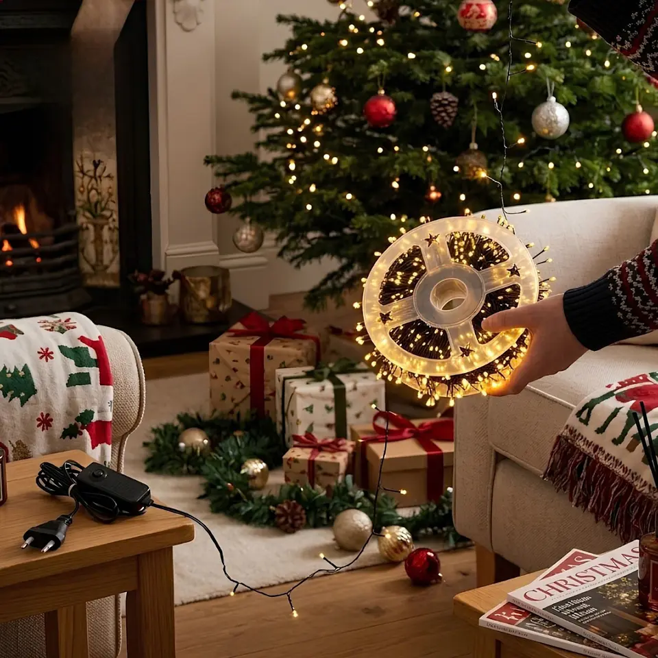 Guirnalda de Luces LED Navideñas 50 Metros – Luz Cálida o Multicolor 1