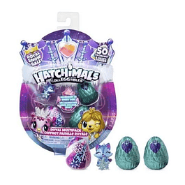 HATCHIMALS COLLEGGTIBLES - ROYAL SNOW BALL - PACK 4