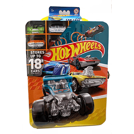 Caja Metalica Porta 18 Autitos HotWheels