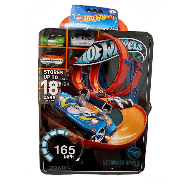 Caja Metalica Porta 18 Autitos HotWheels