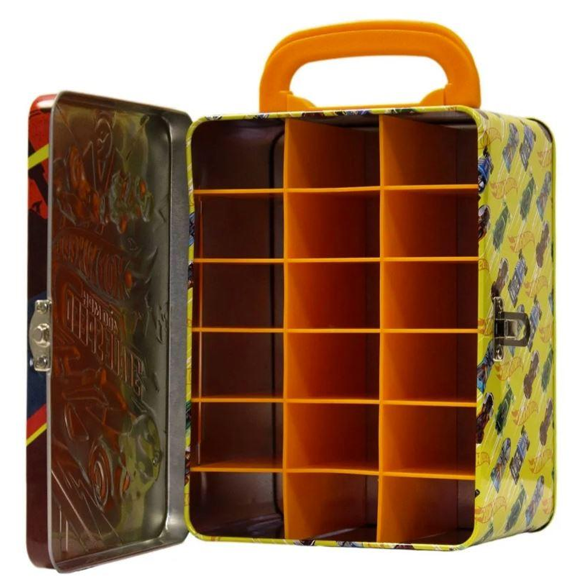 Caja Metalica Porta 18 Autitos HotWheels