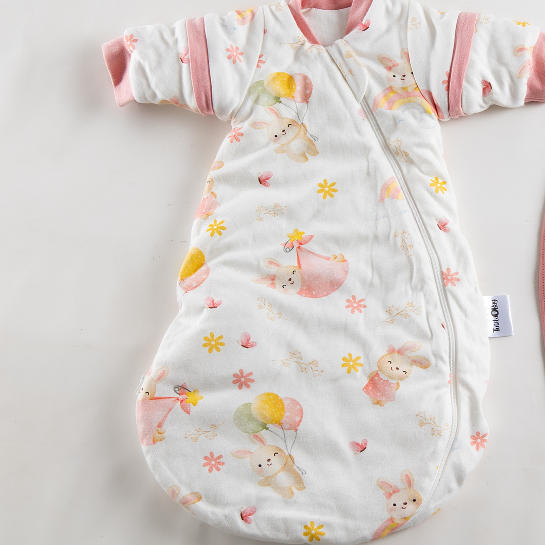 PREVENTA Saquito de dormir Termorregulador Tog 2.5 Conejitos en el jardín Redondeado 3