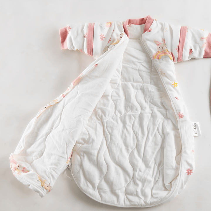 PREVENTA Saquito de dormir Termorregulador Tog 2.5 Conejitos en el jardín Redondeado 4