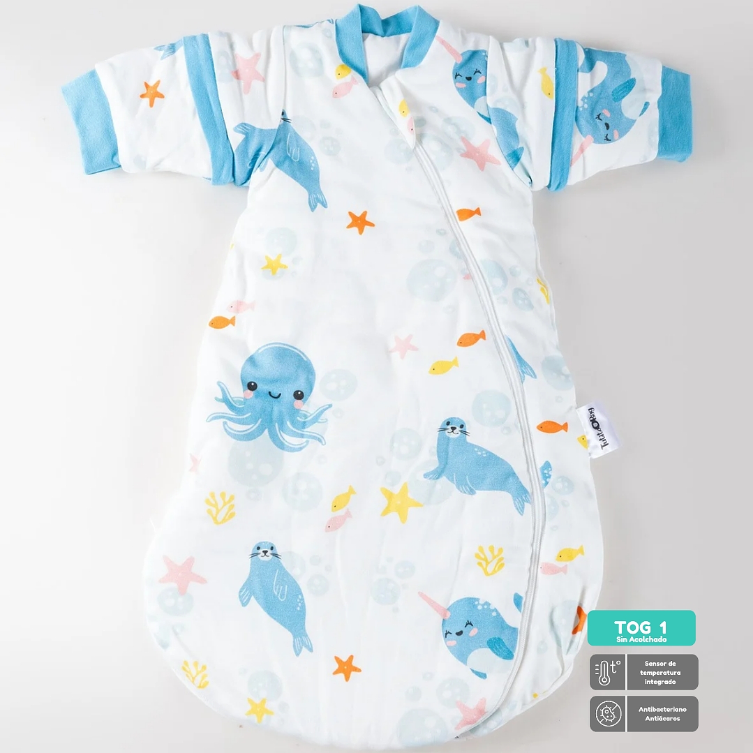 Saquito de dormir Tog 1 talla 6-18 meses  Sueños Marinos Redondeado 1