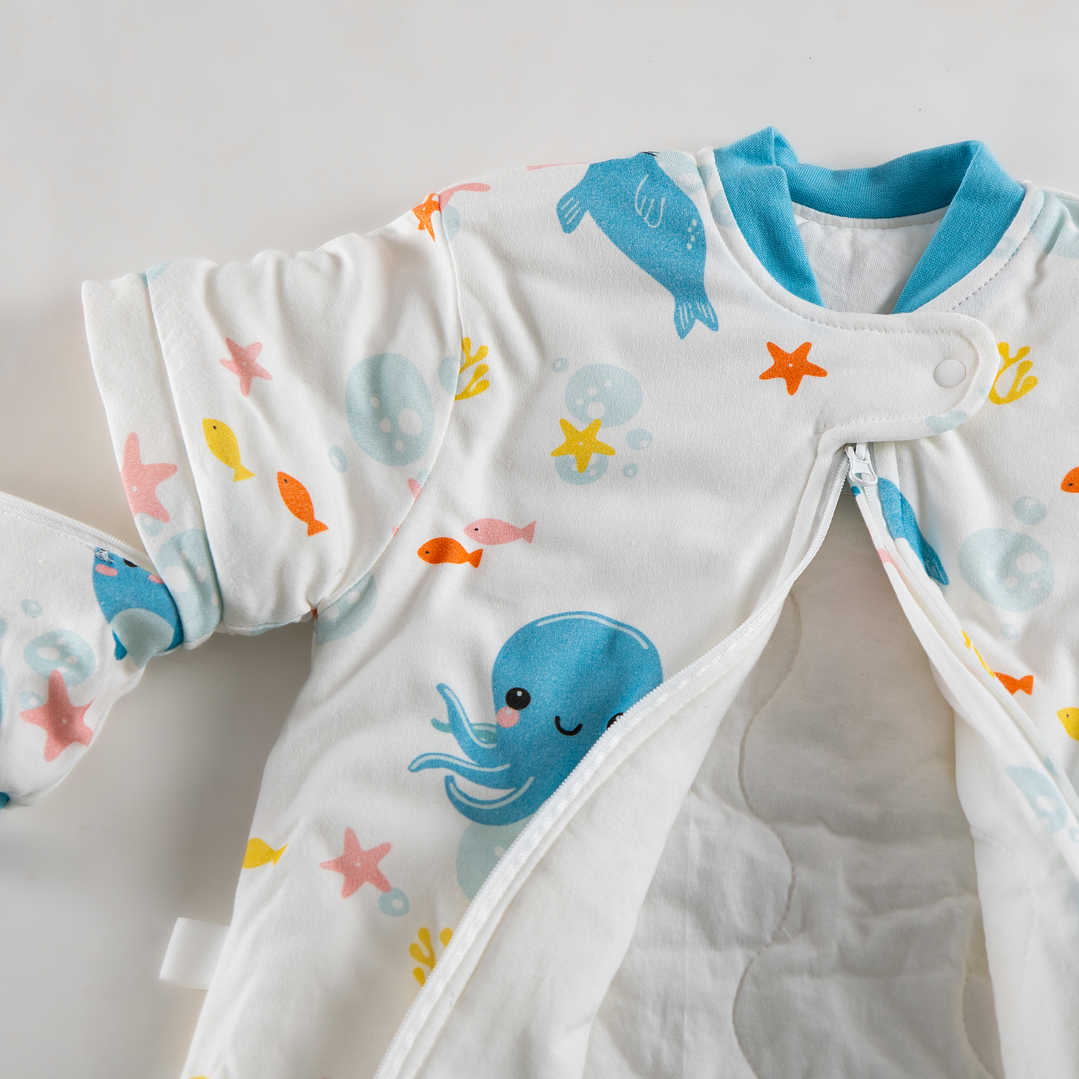 Saquito de dormir Termorregulador Tog 2.5 talla 6 a 18 meses Sueños marinos Enterito 4
