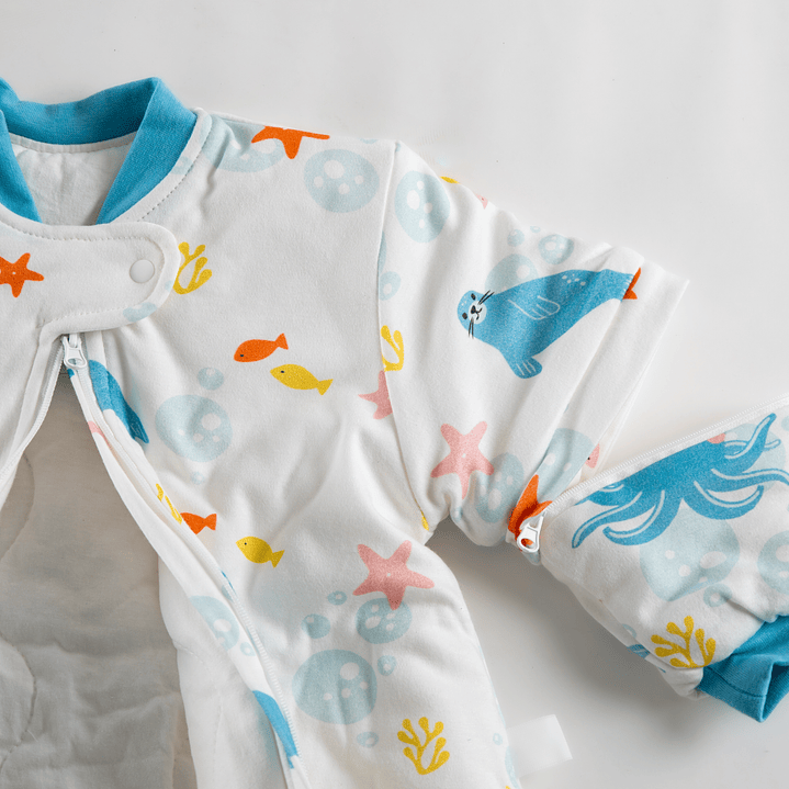 Saquito de dormir Termorregulador Tog 2.5 talla 6 a 18 meses Sueños marinos Enterito 6