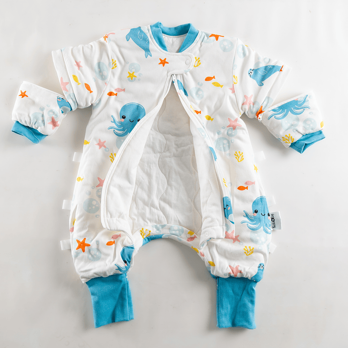 Saquito de dormir Termorregulador Tog 3.5 talla 6 a 18 meses Sueños Marinos Enterito 3