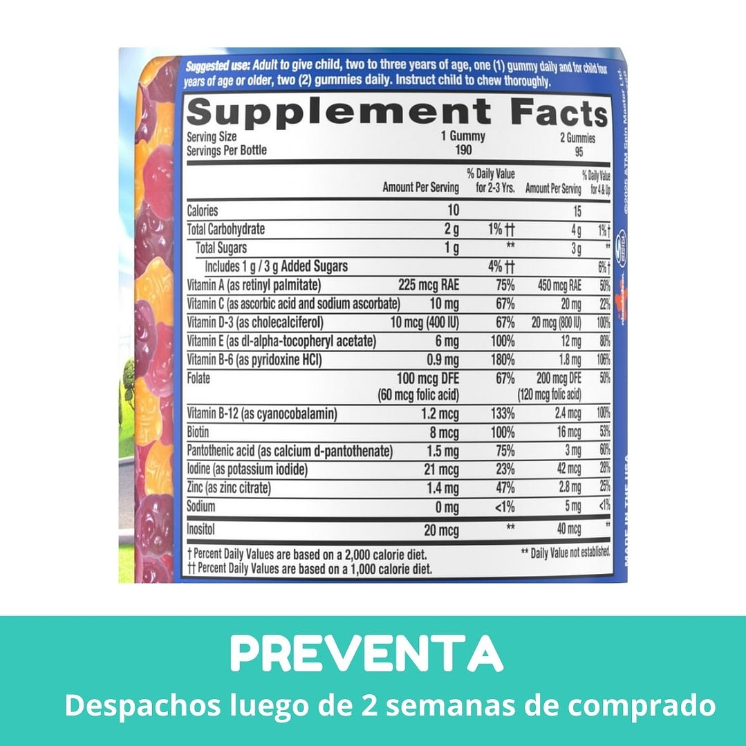 Lil Critters Multivitaminico Paw Patrol 190 gomitas  3