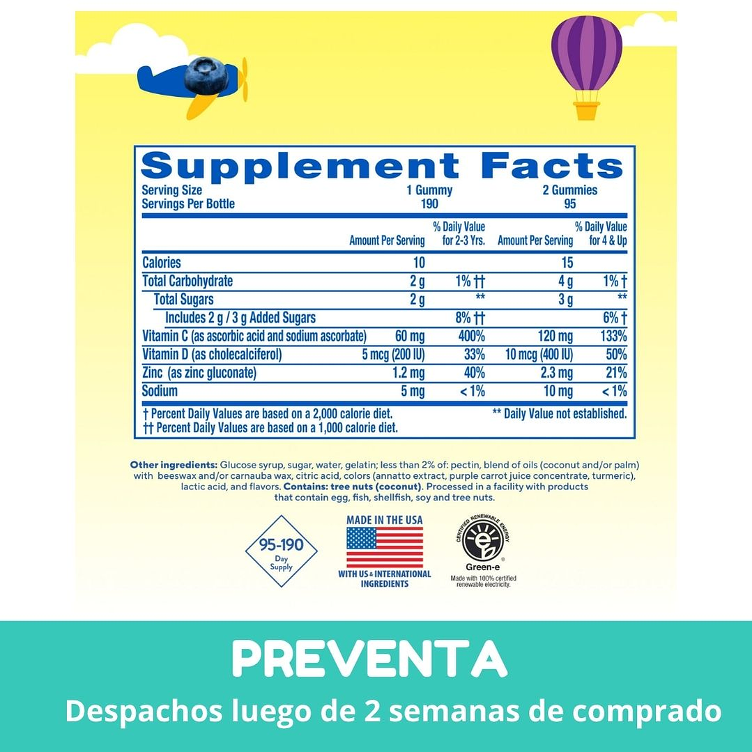 Lil Critters Inmune C 190 gomitas  3