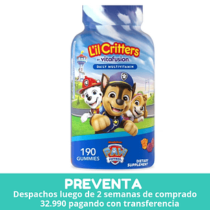 Lil Critters Multivitaminico Paw Patrol 190 gomitas 