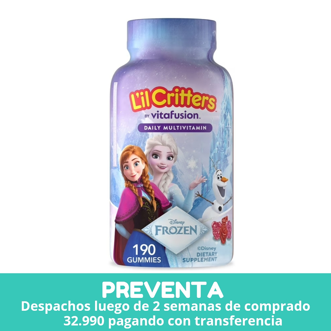 Lil Critters Multivitaminico Frozen 190 gomitas  1