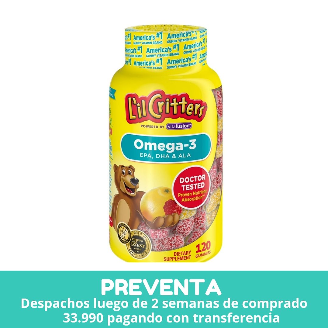 Lil Critters Omega 3 - 120 gomitas  1