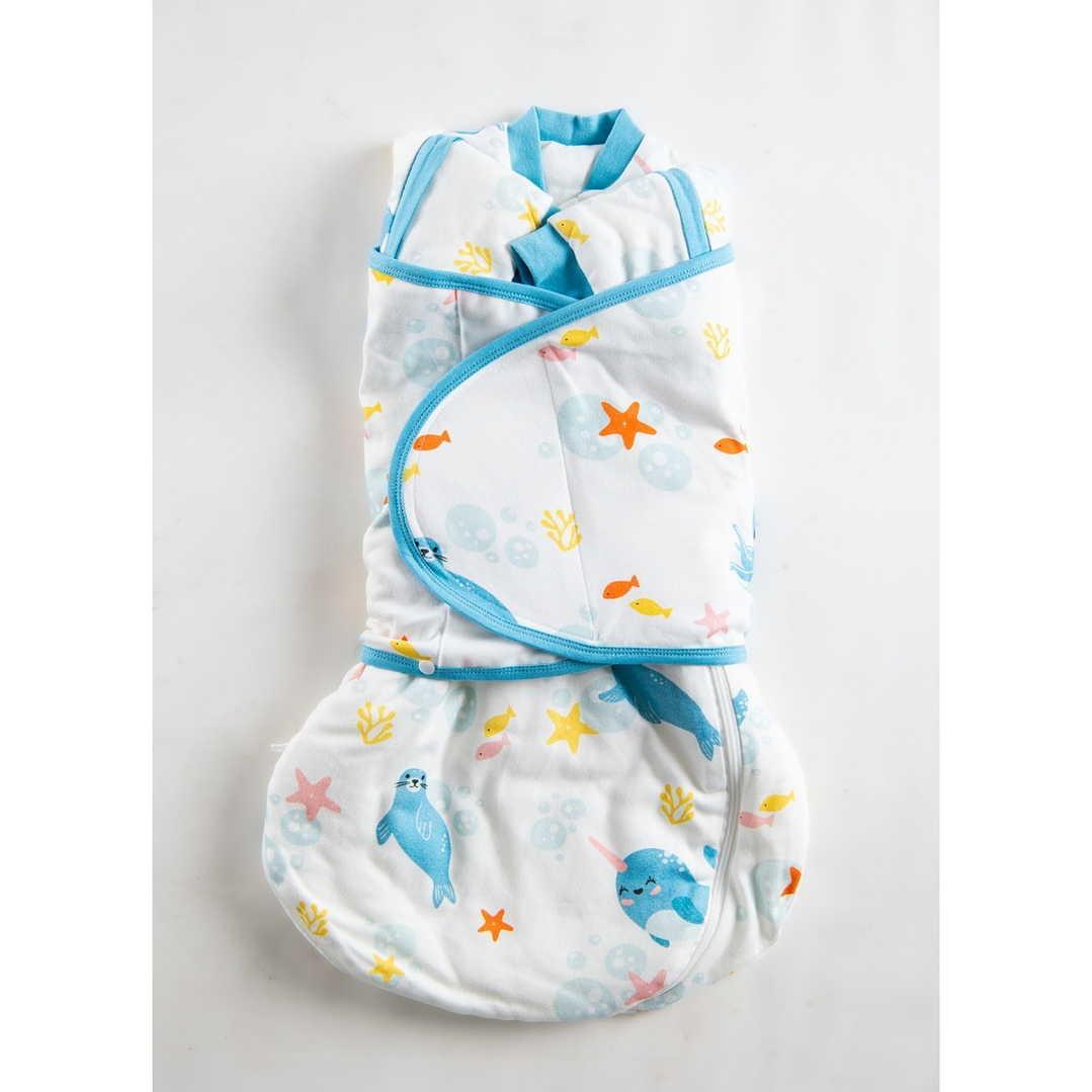 PREVENTA Saquito Recién Nacido con Swaddle removible Termorregulador Tog 2.5 Sueños Marinos 2