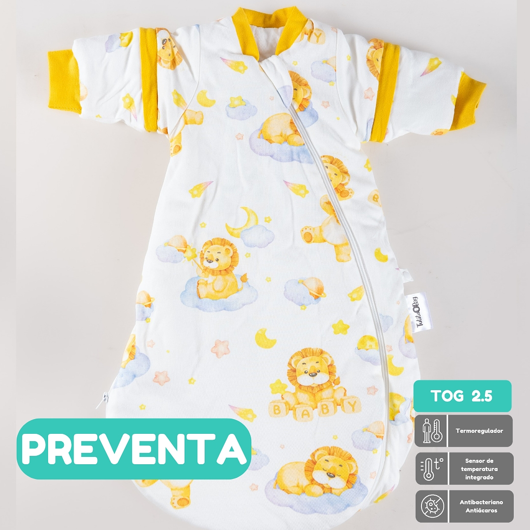 PREVENTA Saquito de dormir Termorregulador Tog 2.5 Pequeño León Redondeado 1