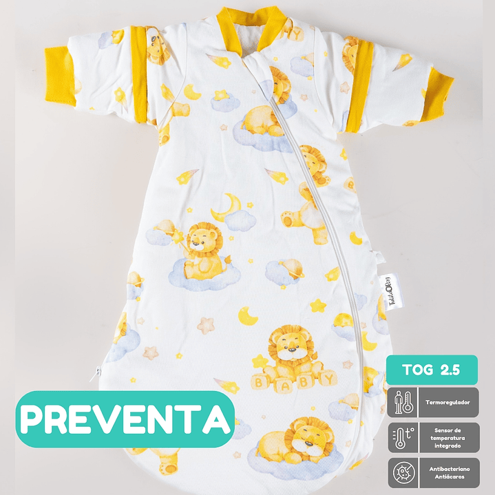 PREVENTA Saquito de dormir Termorregulador Tog 2.5 Pequeño León Redondeado 1
