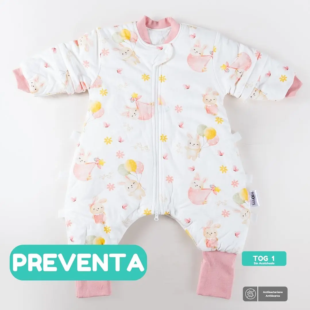 PREVENTA Saquito de dormir Tog 1 Conejitos en el jardín Enterito 1