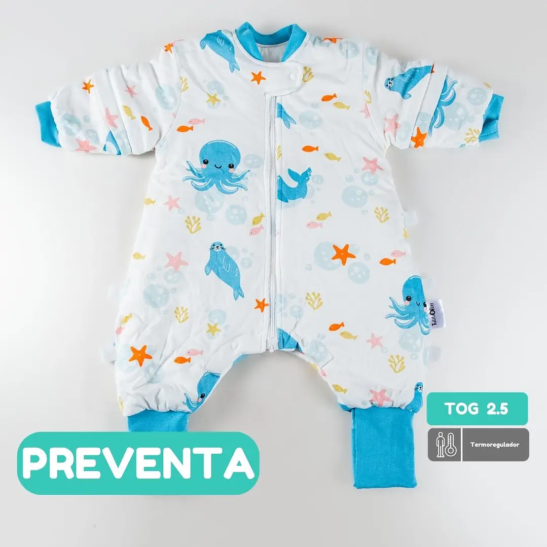 PREVENTA Saquito de dormir Termorregulador Tog 2.5 Sueños marinos Enterito 1