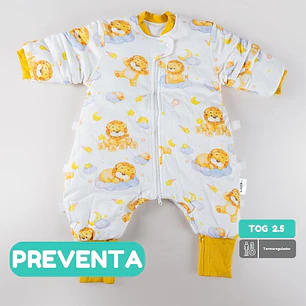 PREVENTA Saquito de dormir Termorregulador Tog 2.5 Pequeño León Enterito