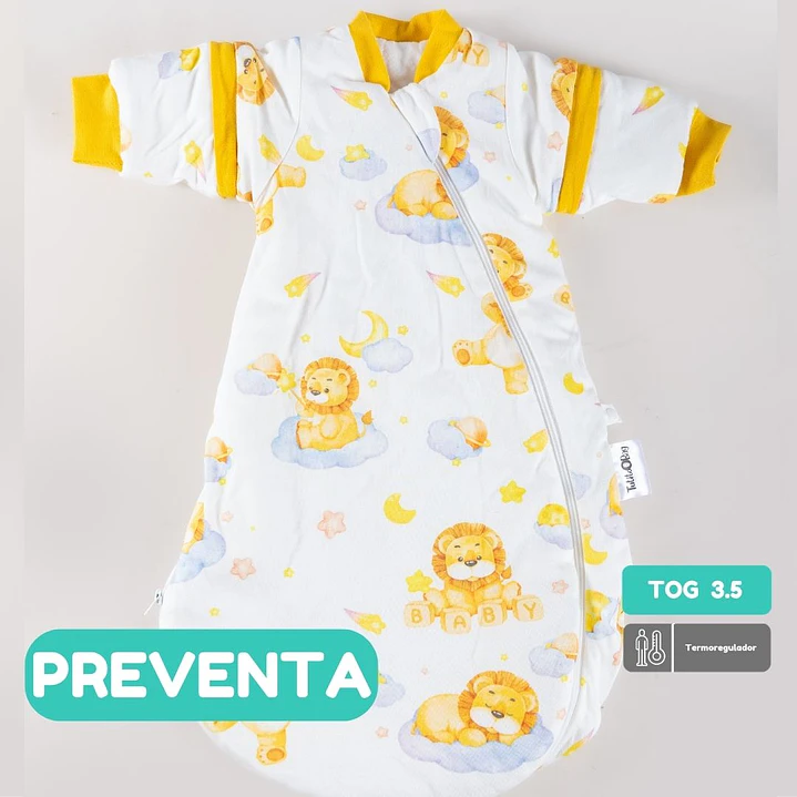 PREVENTA Saquito de dormir Termorregulador Tog 3.5 Pequeño León Redondeado 1