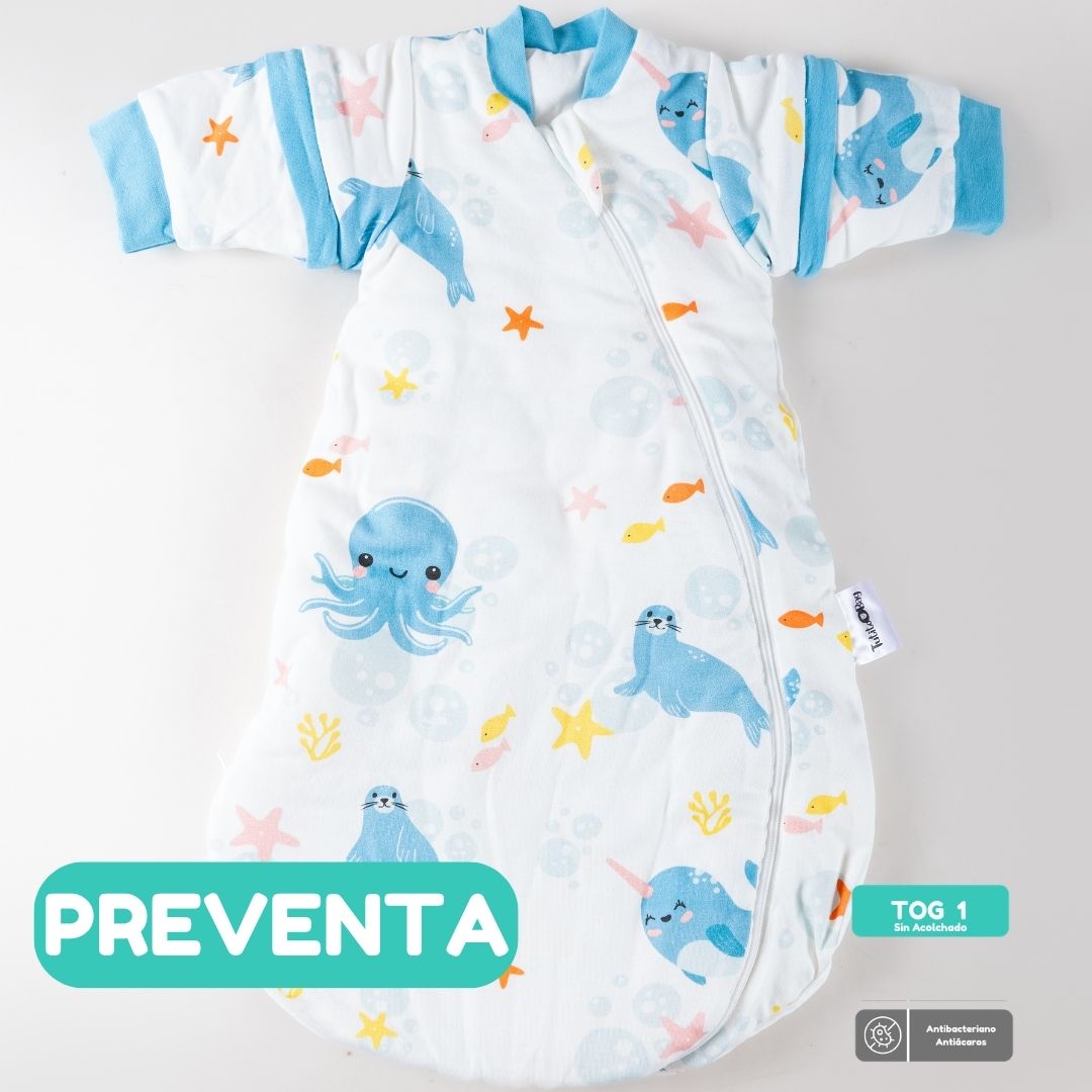 PREVENTA Saquito de dormir Tog 1 Sueños Marinos Redondeado