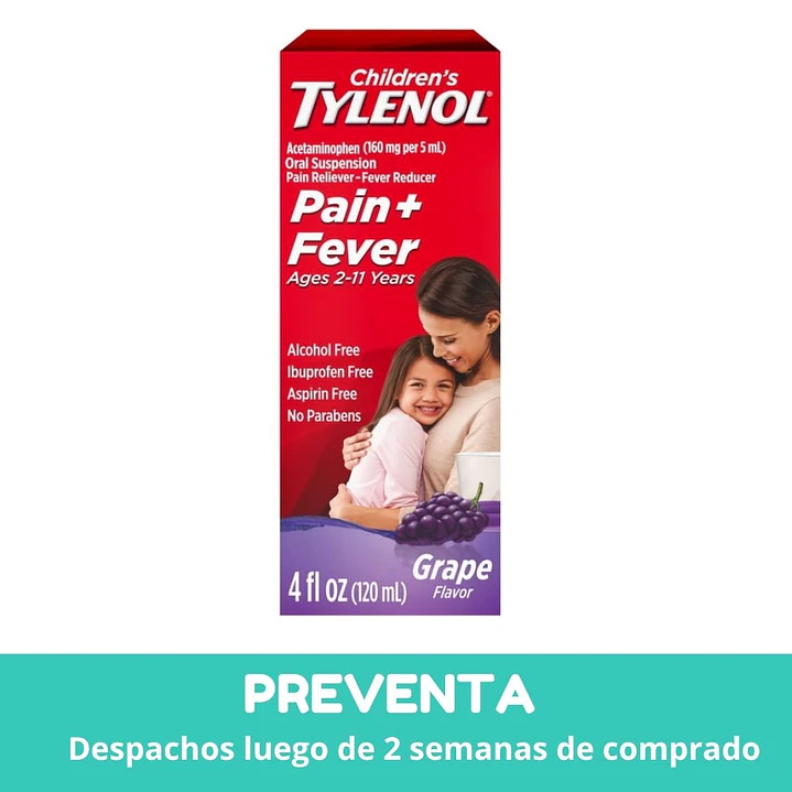 Tylenol Sabores Niños de 2 a 11 Años  1