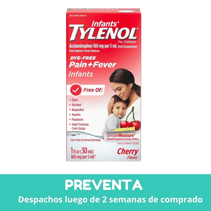Tylenol Sabores niños hasta 2 años  2