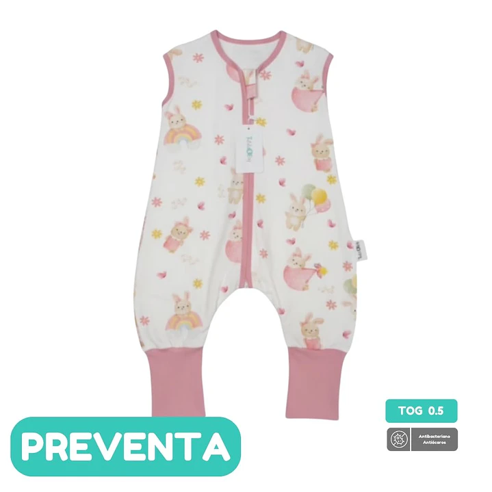 PREVENTA Saquito de dormir Tog 0.5 Conejitos en el jardín  1