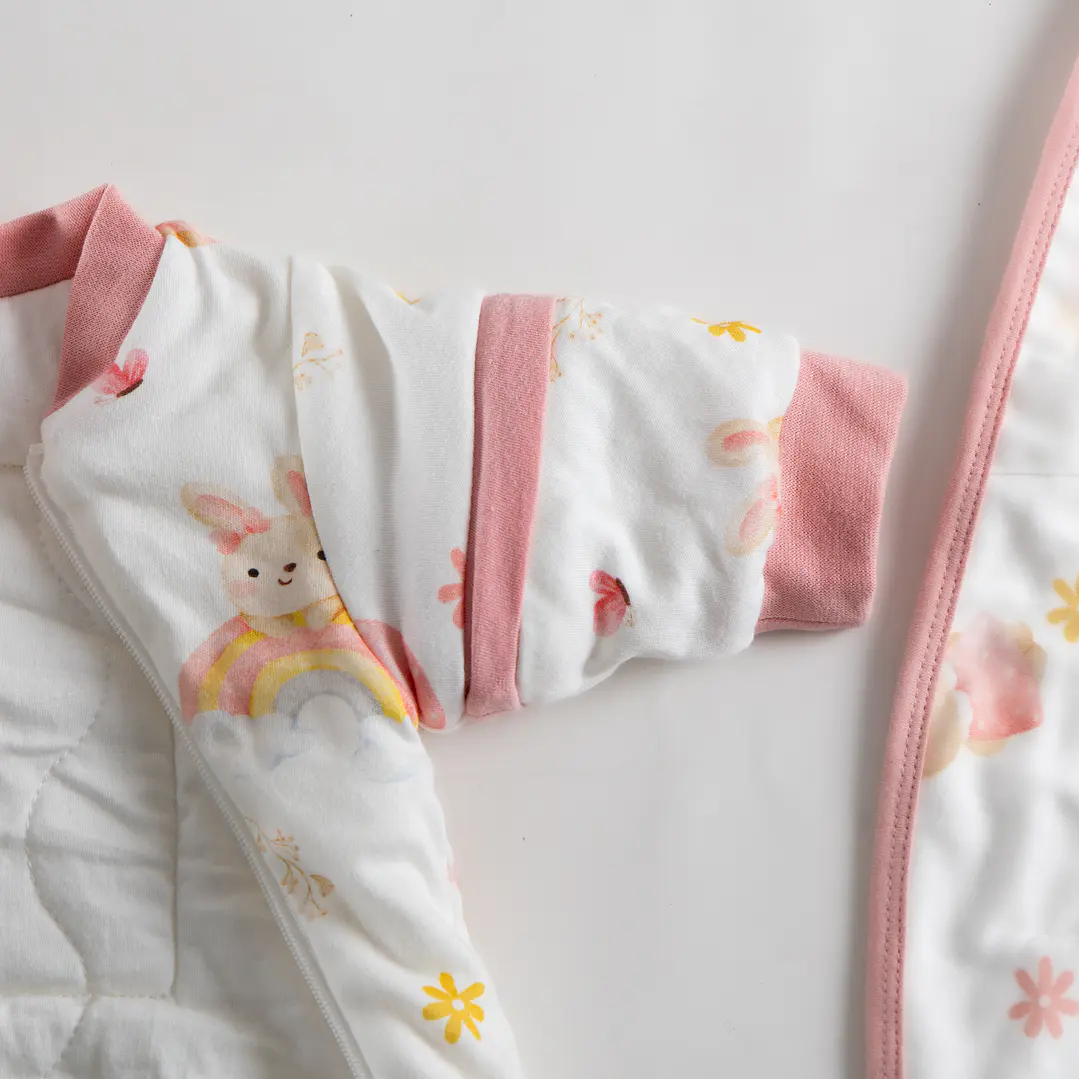 Saquito Recién Nacido con Swaddle removible Termorregulador Tog 2.5 Conejitos en el jardín 7