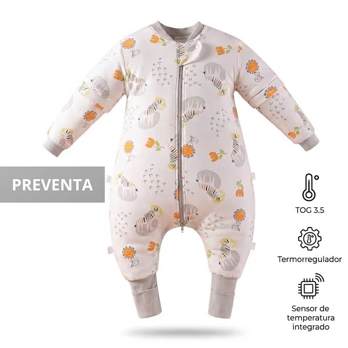 PREVENTA Saquito Enterito Termorregulador Tog 3.5 Diseño Cebras coloridas  1
